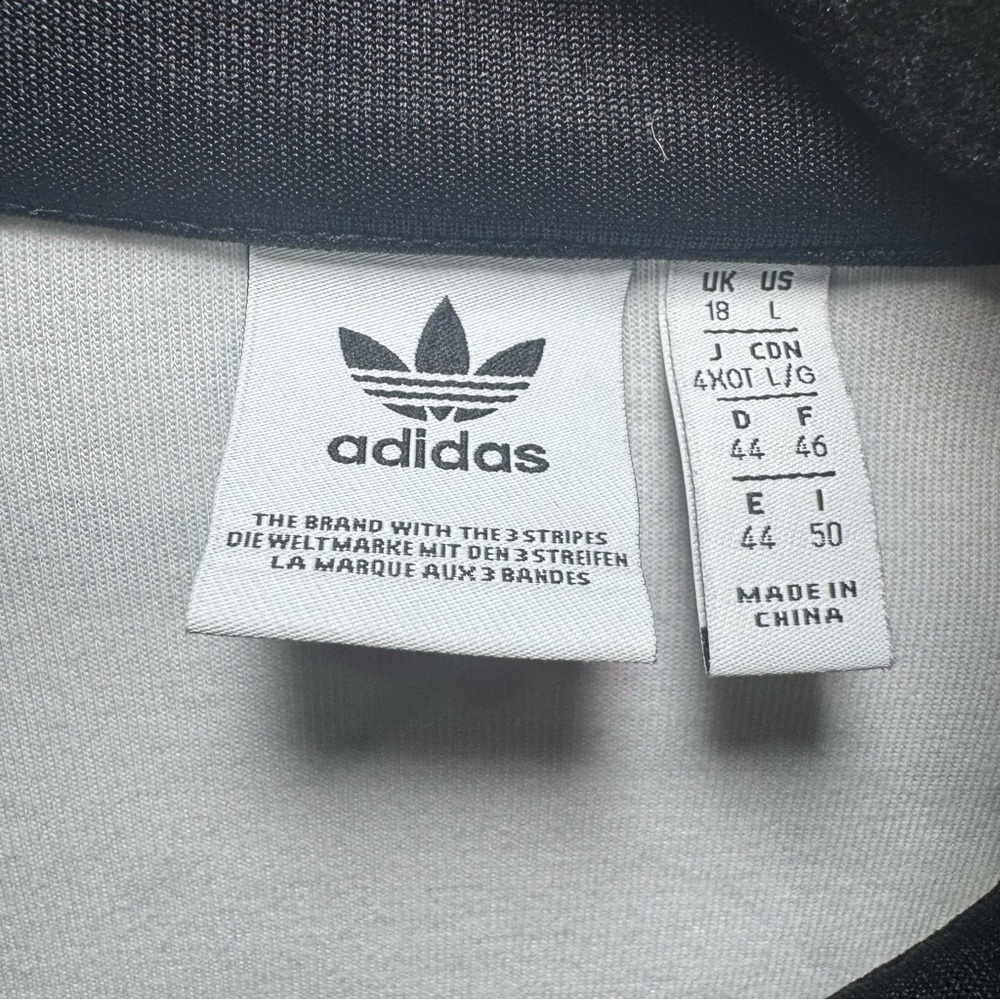 Adidas Originals Floral Track Jacket | Cropped Zip-Up | Size L - Picture 11 of 13